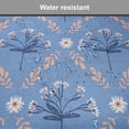 thumbnail image 7 of Floral Chair Seating Cushion Set of 2, Continuous Laurel Leaves and Flowering Lattice Blue Peach, Seat Pads for Office with Anti-slip Backing, 16"x16", Ceil Blue Peach, by Ambesonne, 7 of 7