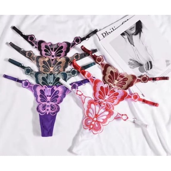 Women's Butterfly design Panties -High Quality, One size fits all, Count 2