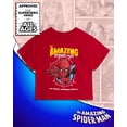 thumbnail image 2 of Marvel Spider-Man T-Shirt Court Graphique pour Femmes Rouge Moyen, 2 of 7