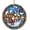 Christmas6, variant on Christmas Ceramic Ornament in Stained Glass Patterns, Santa Claus Christmas Ornaments, Vintage Santa Claus Ornament for Christmas Tree Decorations, Christmas Keepsake for Hanging...