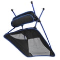 thumbnail image 4 of Silla de playa plegable para exteriores, portátil, con respaldo de malla, de aleación de aluminio, para acampar y pescar, color azul oscuro., 4 of 12