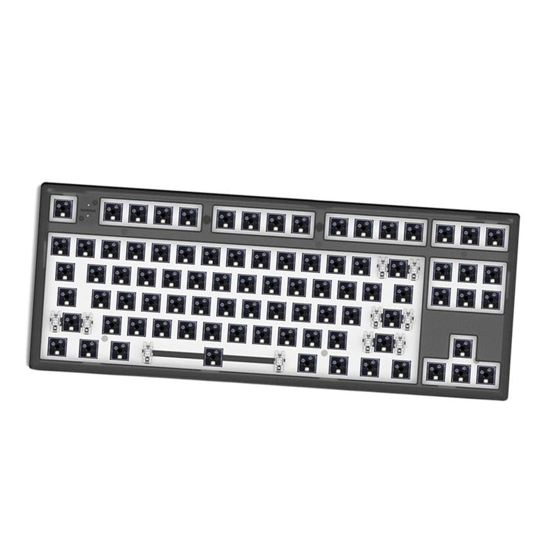 Mk870 Translucent Wired 87 Keys Mechanical Keyboard Hot Swapping PCB