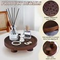 thumbnail image 5 of Wooden Desktop Storage Tray Holder Flat Round Coconut Brown 241x55mm Inner Diameter: 220mm, 5 of 7