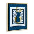 thumbnail image 3 of Stupell Industries Winter Plaid Deer Gold Detail Gold Framed Floater Canvas Wall Art design by Jilly Jack Designs, 21 x 17, 3 of 9