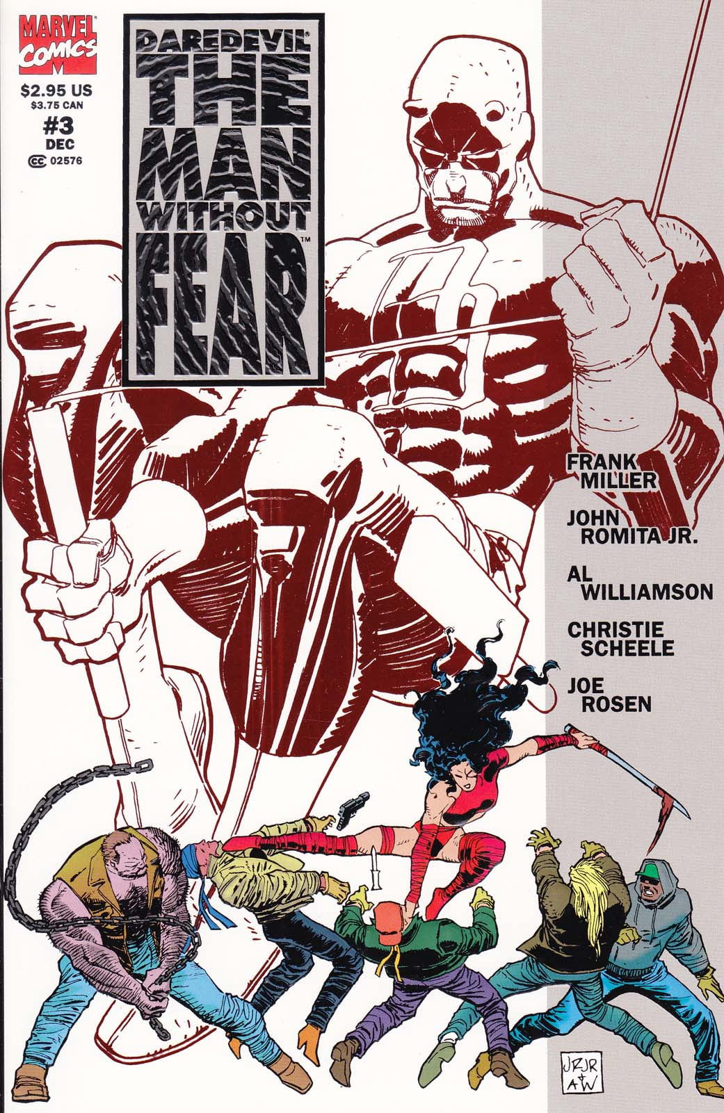 Cover of Daredevil The Man Without Fear #3