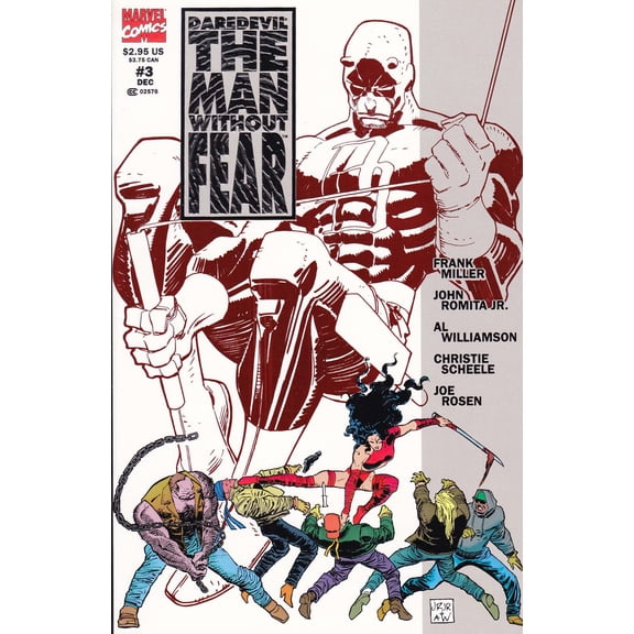 Daredevil The Man without Fear #3 (Newsstand) VF ; Marvel Comic Book
