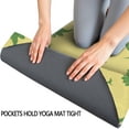 thumbnail image 3 of BrightGreen Cartoon Dinosaurs Silhouettes Pattern Hot Yoga Mat Towel Non Slip for Hot Yoga - Quick-Drying Yoga Mat Cover with 4 Corner Pockets with Travel Bag - Hot Yoga Towel Non Slip 70"x26", 3 of 6
