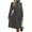 Black, variant on Women's Animal Print Mock Neck Flounce Sleeve Dress in 100% Polyester Fabric for a Trendy Statement Evening Outfit
