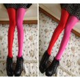 thumbnail image 4 of Collants en nylon patchwork Bicolore pour Filles en Velours Mode Bas Serrés, 4 of 5