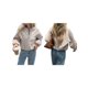 thumbnail image 3 of Chaquetas Abrigadas con Cremallera para Mujer, de Otoño e Invierno, de Larga, Informales, Holgadas y con Bolsillos. Gris M, 3 of 7