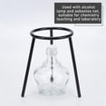 thumbnail image 4 of Lab Bunsen Burner Cast Iron Support Stand Alcohol Lamp Tripod Holder Height Laboratory School Chemistry Equipment Gunmetal 11.7x12.4x13cm, 4 of 7