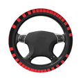 thumbnail image 2 of 38cm Car Steering Wheel Cover Abstract Red Lines Universal Cute Auto ration Colorful Automobile Accessory, 2 of 4