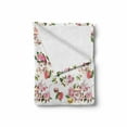 thumbnail image 2 of Vintage Soft Flannel Fleece Throw Blanket, Vintage Antique Old Retro Tea Time Must Have Pots Cups Roses Flowers and Leaves, Cozy Plush for Indoor and Outdoor Use, 70" x 90", Multicolor, by Ambesonne, 2 of 6