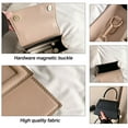thumbnail image 3 of One-shoulder bag artificial leather crossbody bag suitable for ladies' daily travel and dating-black, 3 of 5