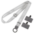 thumbnail image 2 of Spencer Phone Lanyard Universal Crossbody Cell Phone Lanyards with Pads, Adjustable Shoulder Neck Strap Compatible with All Smartphone, iPhone 14 Pro, Sumsang (Gray), 2 of 8