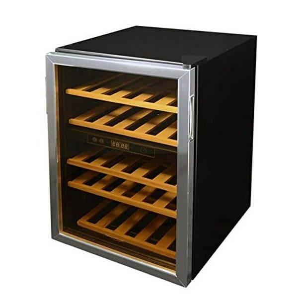 Soleus Air WKD5 Dual Zone Wine Cooler with 36 Bottle Capacity, Black