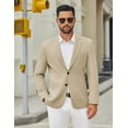 thumbnail image 2 of COOFANDY Men's Casual Blazer Jacket Slim Fit Two Button Suit Jackets Lightweight Knit Sport Coat, 2 of 6