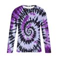 thumbnail image 4 of SJLDQY Mens Long Sleeve Tshirts Tie Dye Graphic T-Shirts for Men Casual Crew Neck Loose Fit Soft Tops, 4 of 5