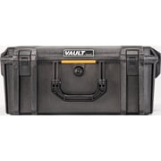 Pelican Vault V550 Equipment Case with Foam, Crushproof, Dustproof, Weather-Resistant, 4 Layers of Foam, 4 Push Button Latches - Black