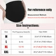 thumbnail image 4 of Bandes Abdominales pour Femmes Enceintes XL Nylon Noir 2 Pièces, 4 of 6