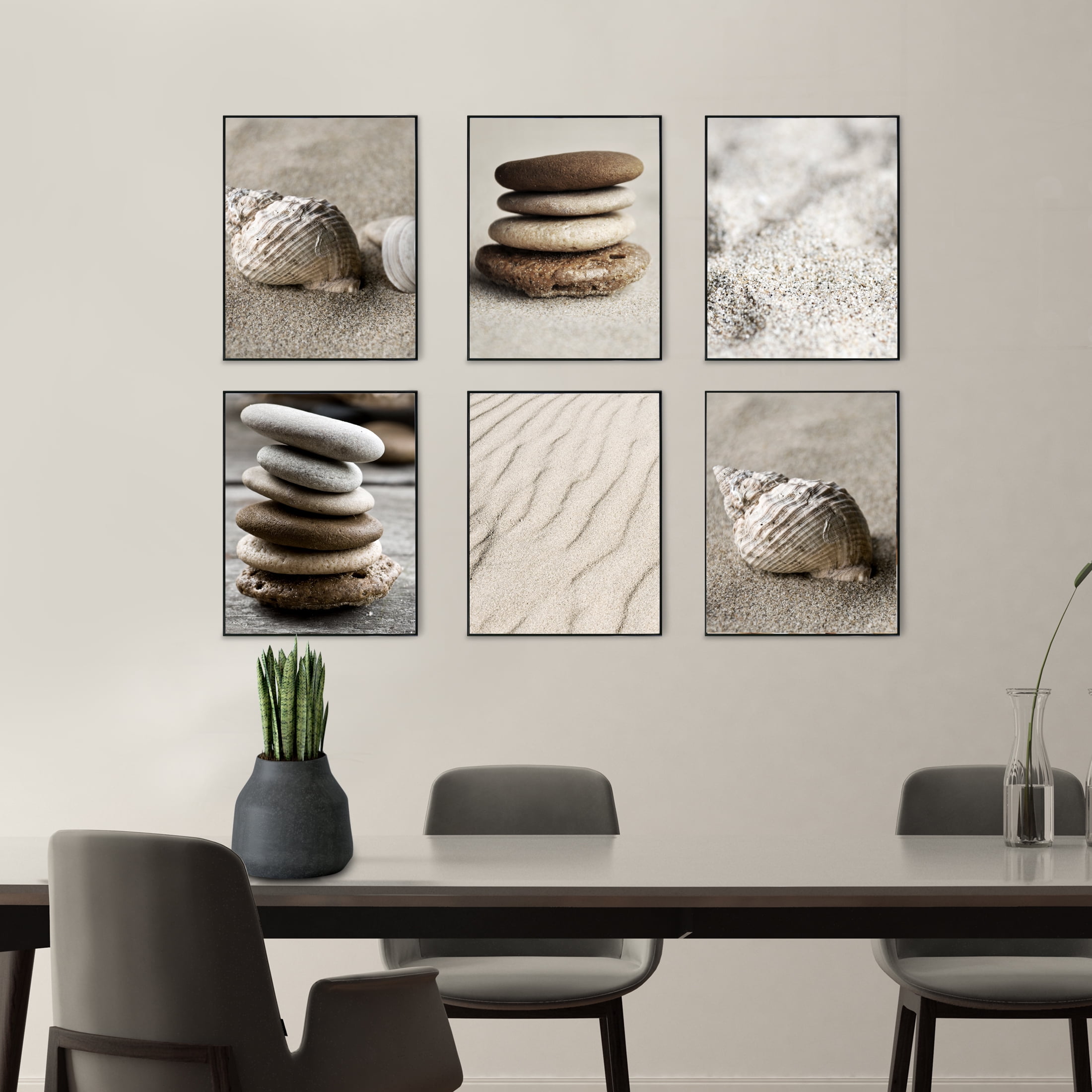 Mainstays 11x14 Front Loading Picture Frame, Black, Set of 6  (图3)