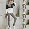 thumbnail image 2 of UPPADA Birthday Outfit for Women,Sweatsuit for Women 2 Piece Outfits Crewneck Sweatshirts Pullover Tops Jogger Pants Lounge Wear Sets with Pockets Yellow,M, 2 of 7