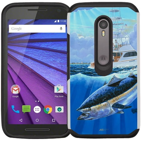 Moto G 3rd Generation Case - Armatus Gear (TM) Slim Hybrid Armor Case Protective Phone Cover for Moto G3 / Motorola G 3rd Gen (2015 (Best Samsung G3 Cases)
