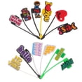 thumbnail image 3 of 12pcs Drinking Straw Caps Cartoon Letter Design Straw Covers Straw End Plug, 3 of 9