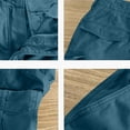 thumbnail image 5 of Havenx Mens Fashion Cargo Short with Multi Pockets Knee Length Shorts Stretch Solid Color Short Pants Lightweight Relaxed Fit Summer Work Pants,Dark Blue XL, 5 of 6