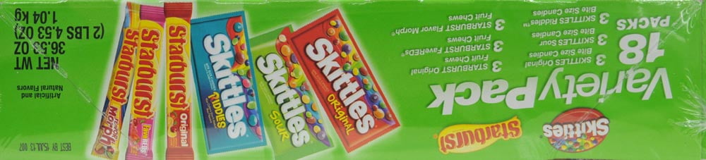 Starburst & Skittles Candy Variety Pack, 36.53 Oz., 18 Count