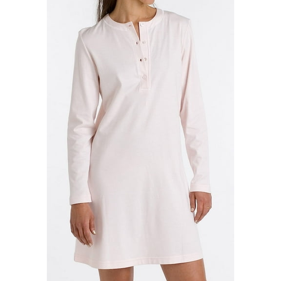 P.Jamas Butterknit Placket Gown, Short 377660