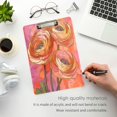 thumbnail image 3 of FORMRS Acrylic Clipboard with Low Profile Clip Standard A4 Letter Size, 12.5" x 9", Abstract Pink Flowers, 3 of 8
