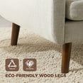 thumbnail image 5 of JULY'S SONG Oversized Accent Chair, Mid Century Modern Arm Chairs in Living Room, Soft Linen Fabric Reading Chair for Bedroom, Upholstered Comfy Chair-Oatmeal, 5 of 12