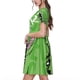 thumbnail image 2 of Easygdp CROCODILE HEAD para Vestido Transpirable de Mujer, Vestido Suelto de Manga Corta con Pliegues y Bolsillos para el Verano, 2 of 6