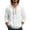 hgg097-White, variant on Half Button Hooded Beach Pullover for Men, Long Sleeve Casual Top Featuring a Chest Pocket and Adjustable Drawstring for Relaxed Vacation and Lounge Wear