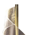 thumbnail image 2 of Benjara Melly 19" Table Lamp- LED Swirl Ribbon Design- Acrylic- Antique Brass, 2 of 7