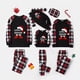 thumbnail image 1 of Pijamas familiares a juego de Navidad, diseño exclusivo, sombrero de Navidad, elfo, Santa, Negro, Rojo, conjunto de pijamas, 1 of 3