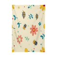 thumbnail image 3 of 60x90 Inch Tablecloth Polyester Square Tablecloth for Home Kitchen Dinner Decor Flowers and Bees, 3 of 9