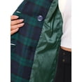 thumbnail image 5 of INSPIRE CHIC Women's Jacket Notched Lapel Double Breasted Padded Shoulder Blazer XL Dark Green, 5 of 6