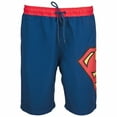 thumbnail image 3 of Superman Symbol Blue with Red Waistband Board Shorts-Large (36-38), 3 of 5
