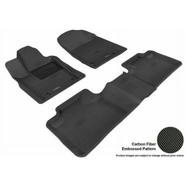 3D MAXpider 2013-2022 Fits Jeep Grand Cherokee 2Nd Row Bench Seat Dual Posts On Driver'S Floor 1st Row 2nd Row Kagu Carbon Fiber Embossed Pattern Black Floor Mat L1JP00501509