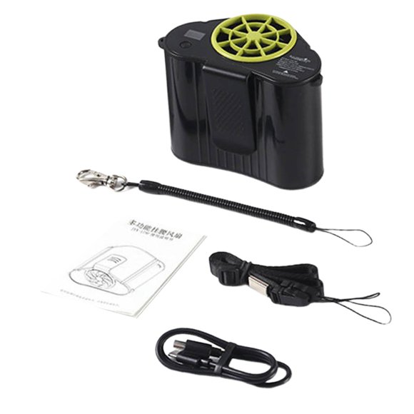 dor de Cintura Colgante, dor de Refrigeración Portátil, dor de Cinturón de dor Personal Portátil, dor de Clip de y negro