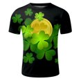 thumbnail image 4 of TSADFHJI Ensemble de Pyjama pour Hommes Hiver Automne Imprimé Col Rond Manches Courtes TG Jaune, 4 of 5