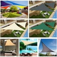 thumbnail image 5 of 2x2x2M Triangle Beige Sun Shade Sail Canopy UV Block Awning for Outdoor Patio Garden Backyard, 5 of 6