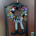 thumbnail image 1 of Decoración de puerta Yotijar Corona de bruja de Halloween, 1 of 10