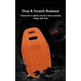 thumbnail image 7 of 3 Buttons Premium Leather Key Fob Cover Compatible with Audi Q5/SQ5 Sportback/A6L/A3/A6 Avant/Q6 Sportback E-tron/A5LCase Holder Protector Metal Keychain, 7 of 7