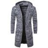 thumbnail image 2 of Cárdigan De Punto De Otoño Invierno Europeo Para Hombre Chaqueta De Abrigo Cálido Con Capucha (Gris Xl)-190129.03 Likrtyny Caballero, 2 of 8