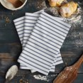 thumbnail image 6 of Navy Blue Striped Kitchen Towels Set of 4, Water Absorbent Dish Towel, Navy Blue White Stripes Farmhouse Decorative Hand Towels - Quick Drying Cloth for Cooking Baking, 18x28 Inch, 6 of 8