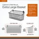 thumbnail image 5 of Gabinete Extra Grande Vhermosa Cesta Montada en la Pared Almacenamiento Organización Decoración Rústica de Granja Gris Industrial, 5 of 8