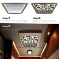 thumbnail image 7 of XYZCANDO Cow RV Skylight Cover Camper Skylight Window Cover RV Window Shade Foldable UV Rays Protection Camper Trailer Fan Vent Cover Sunshade Hook and Loop 16 " (L) x 16 " (W) Western Brown, 7 of 7